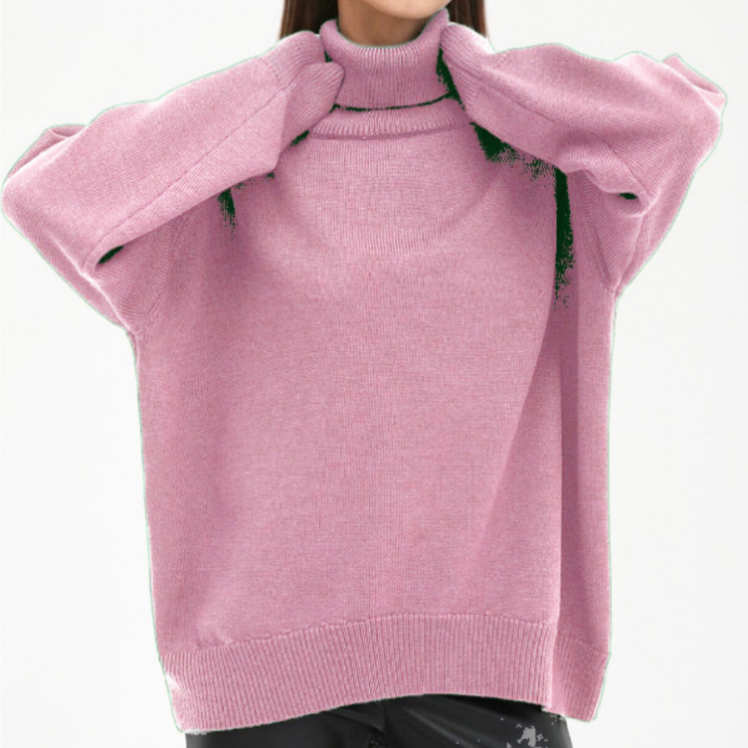 Isabella | Damen Oversize Rollkragenpullover mit lockerer Passform