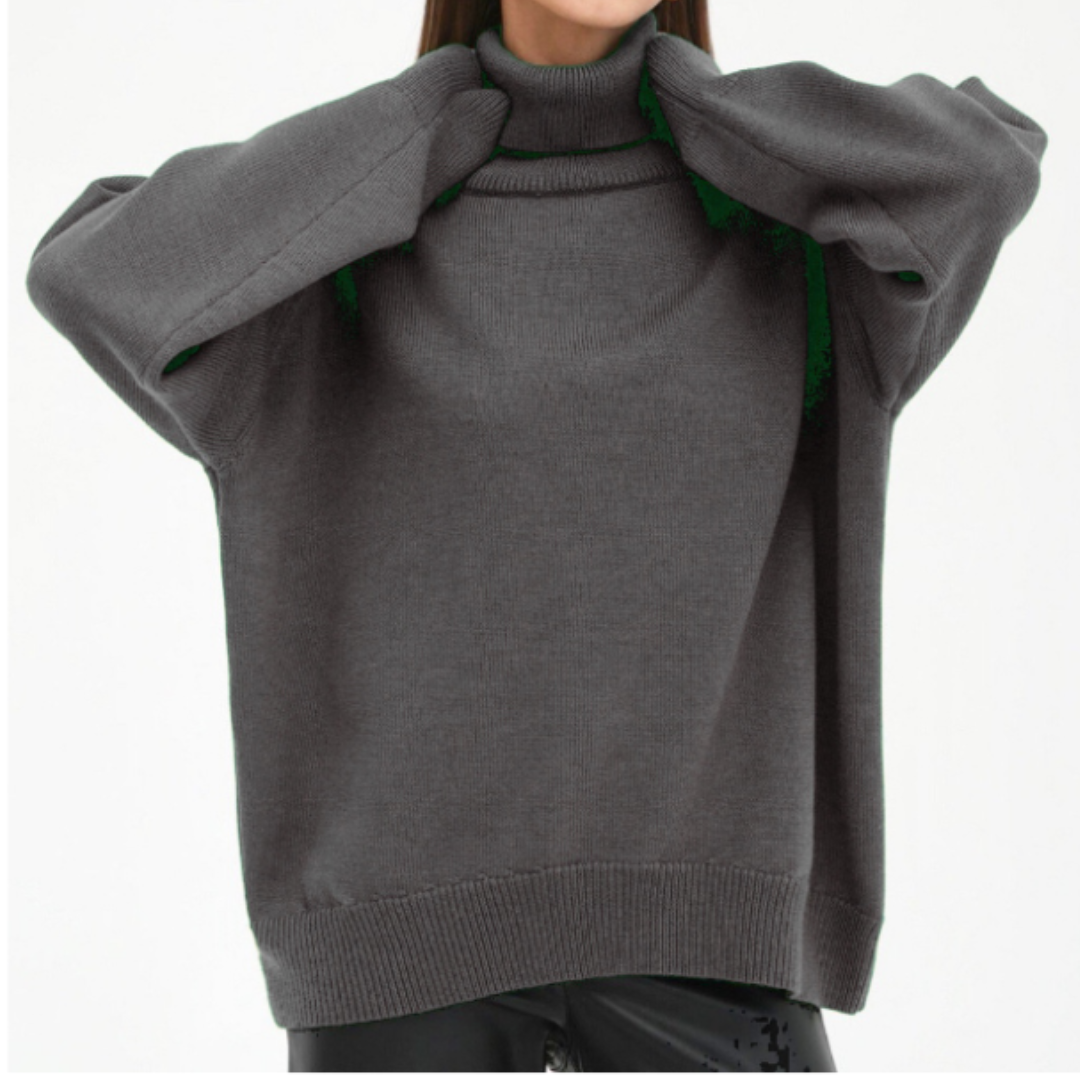 Isabella | Damen Oversize Rollkragenpullover mit lockerer Passform