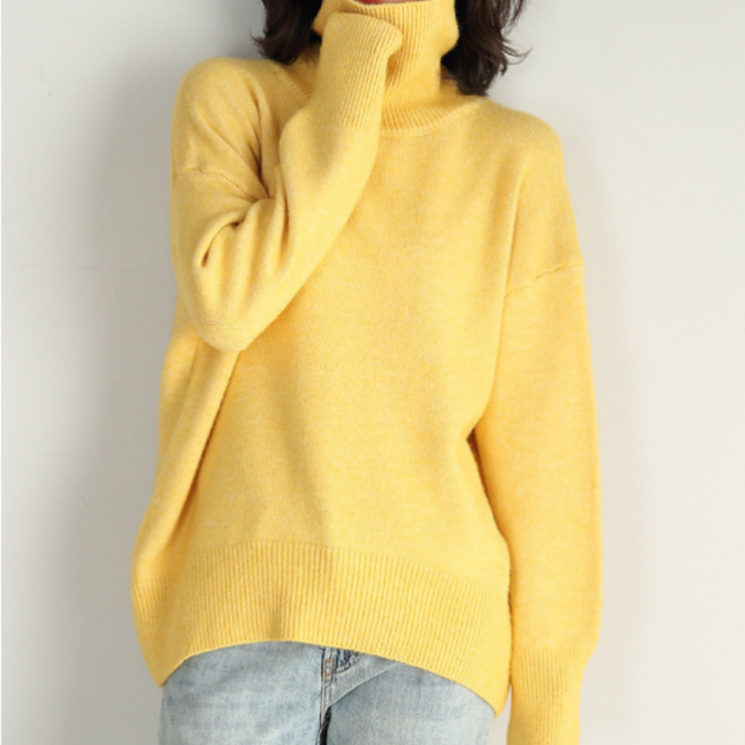 Isabella | Damen Oversize Rollkragenpullover mit lockerer Passform