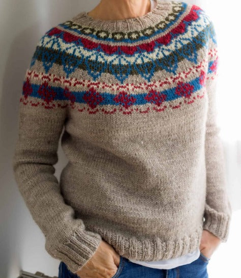 Doris | Damen Winterpullover im Fair-Isle-Muster