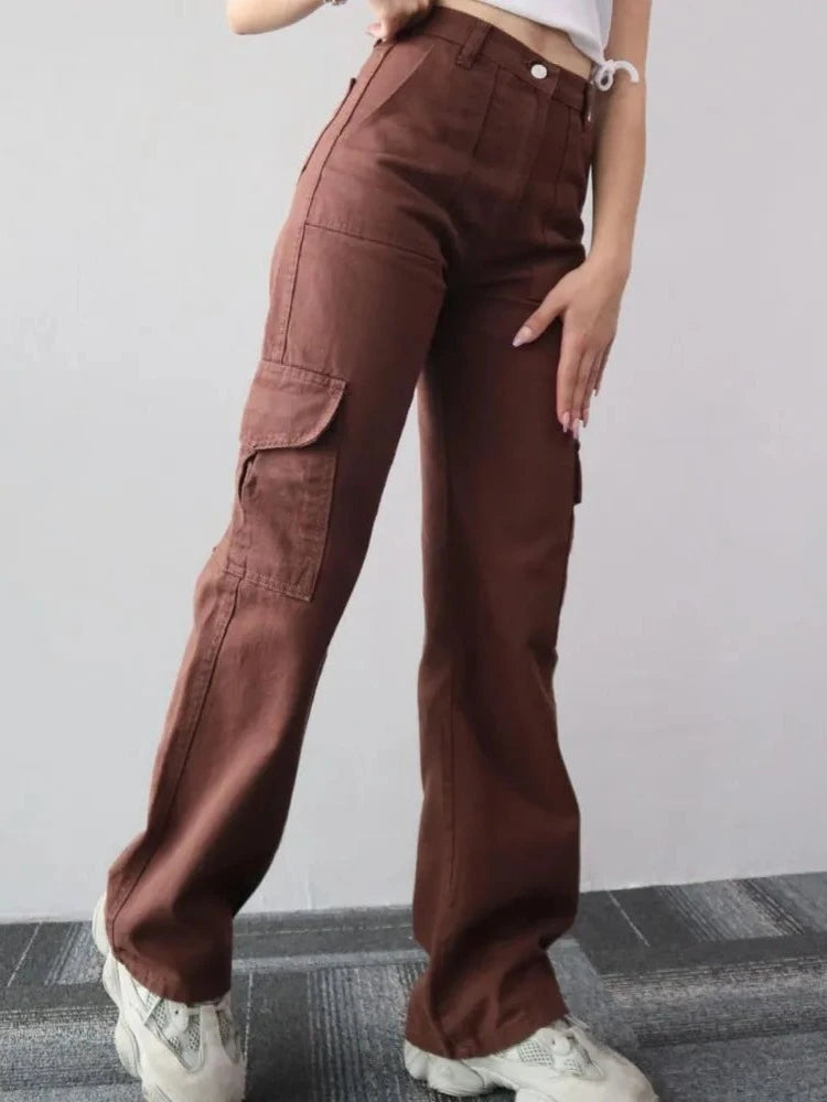Kerstin | Damen Winter-Cargohose mit Hohem Bund