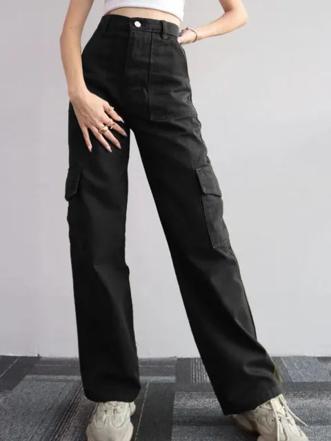 Kerstin | Damen Winter-Cargohose mit Hohem Bund