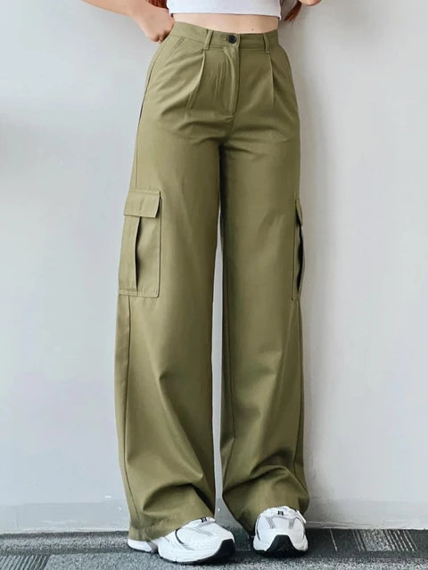 Kerstin | Damen Winter-Cargohose mit Hohem Bund