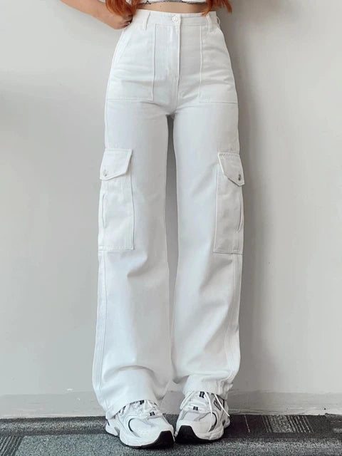 Kerstin | Damen Winter-Cargohose mit Hohem Bund