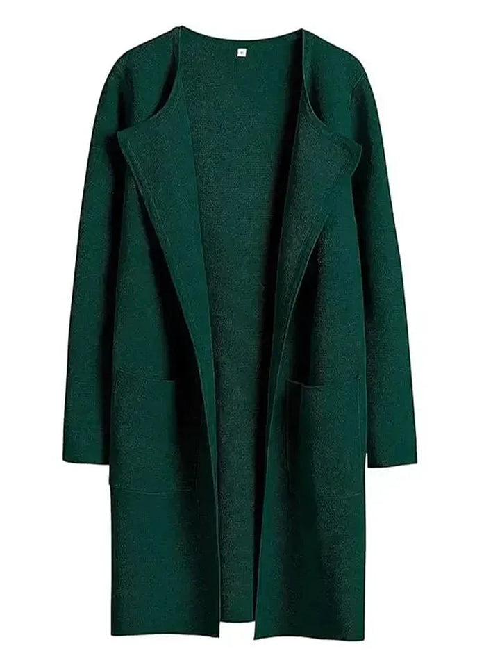 Bettina | Damen Kuschelige Winterstrickjacke mit Taschen