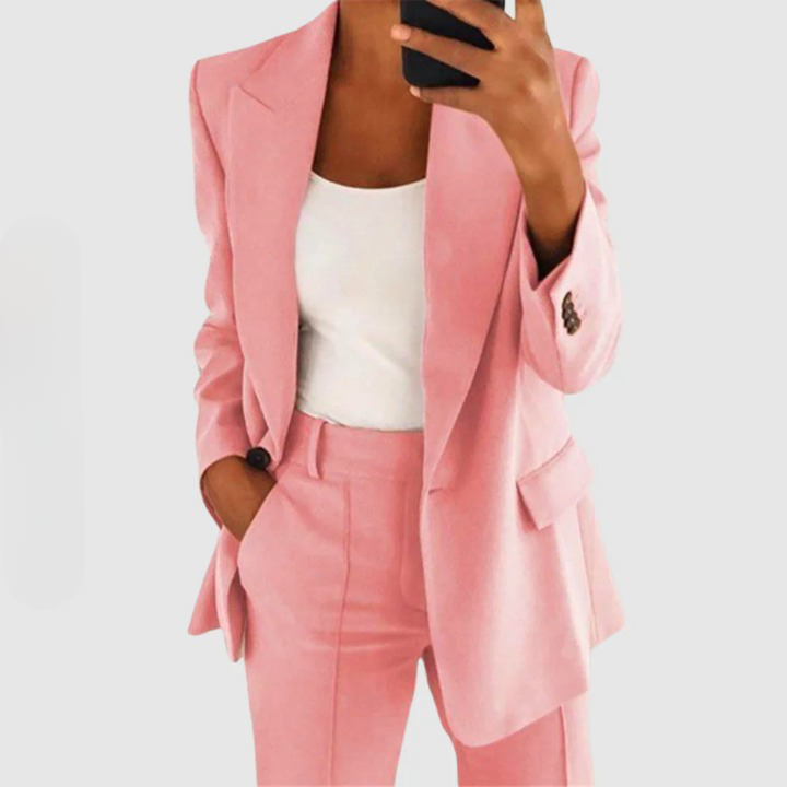 Edith | Damen Elegantes Blazer und Hose Set