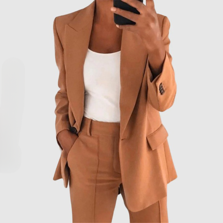 Edith | Damen Elegantes Blazer und Hose Set