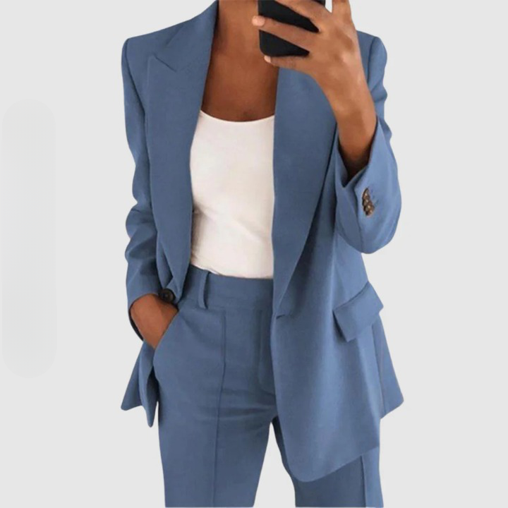 Edith | Damen Elegantes Blazer und Hose Set