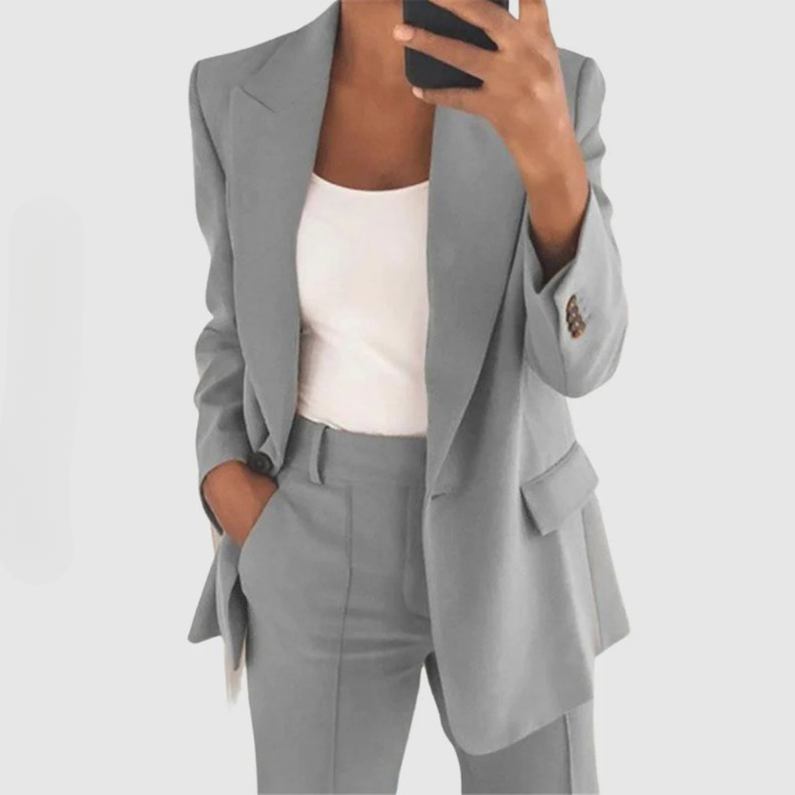 Edith | Damen Elegantes Blazer und Hose Set