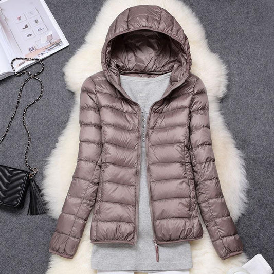Jasmin | Damen Winter Steppjacke mit Kapuze