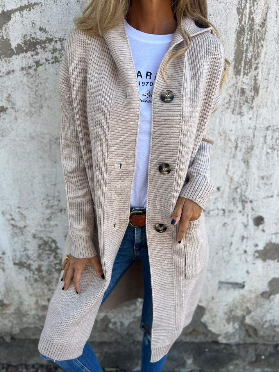Sabina | Eleganter Gemütlicher Langer Cardigan Damen
