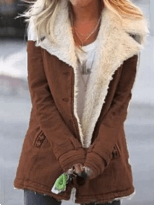 Nicole | Warmer Kuschelig Gefütterter Mantel