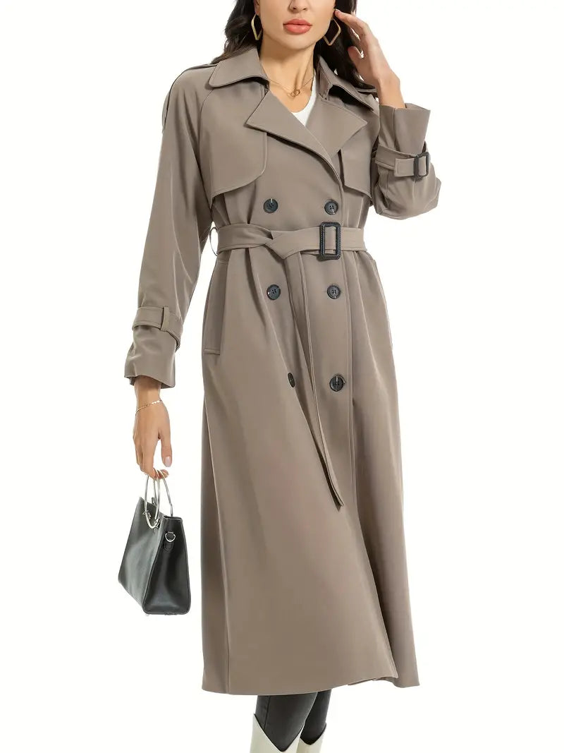 Birgit | Damen Winter-Trenchcoat mit Gürtel