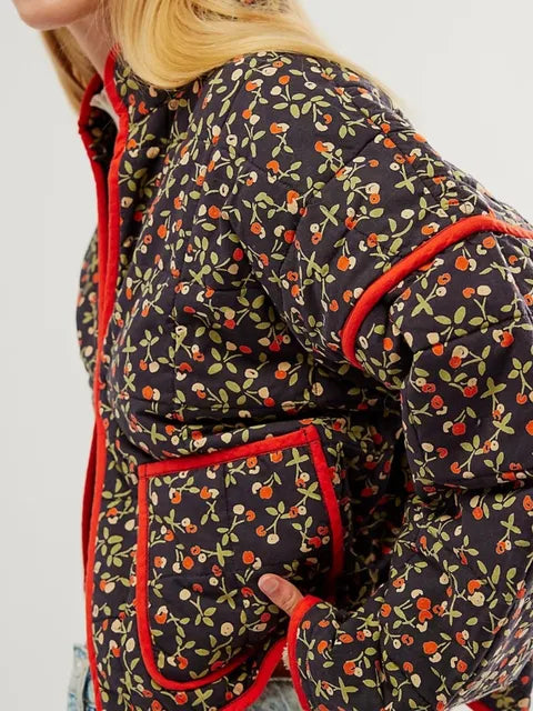 Jacqueline| Frühlingsjacke mit Blumenprint Damen
