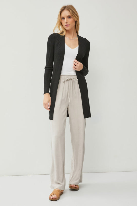 Beatrice | Elegante Offene Strickjacke Langarm Damen