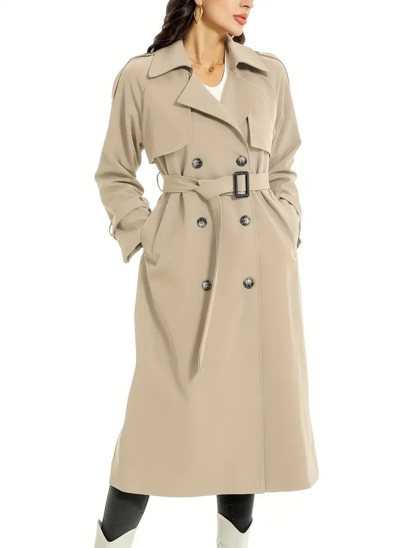 Birgit | Damen Winter-Trenchcoat mit Gürtel