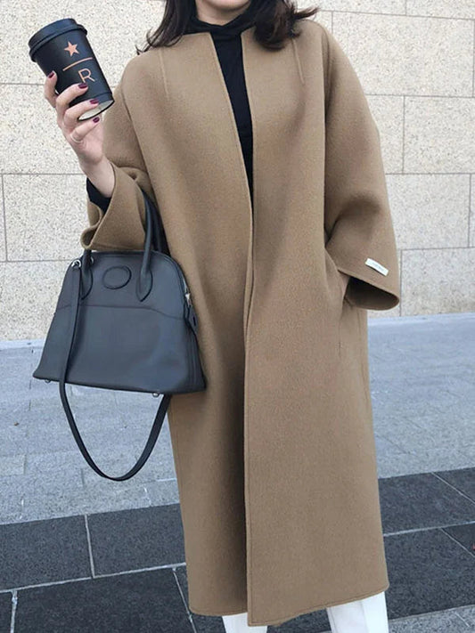 Angela | Damen Winter-Langmantel im minimalistischen Stil