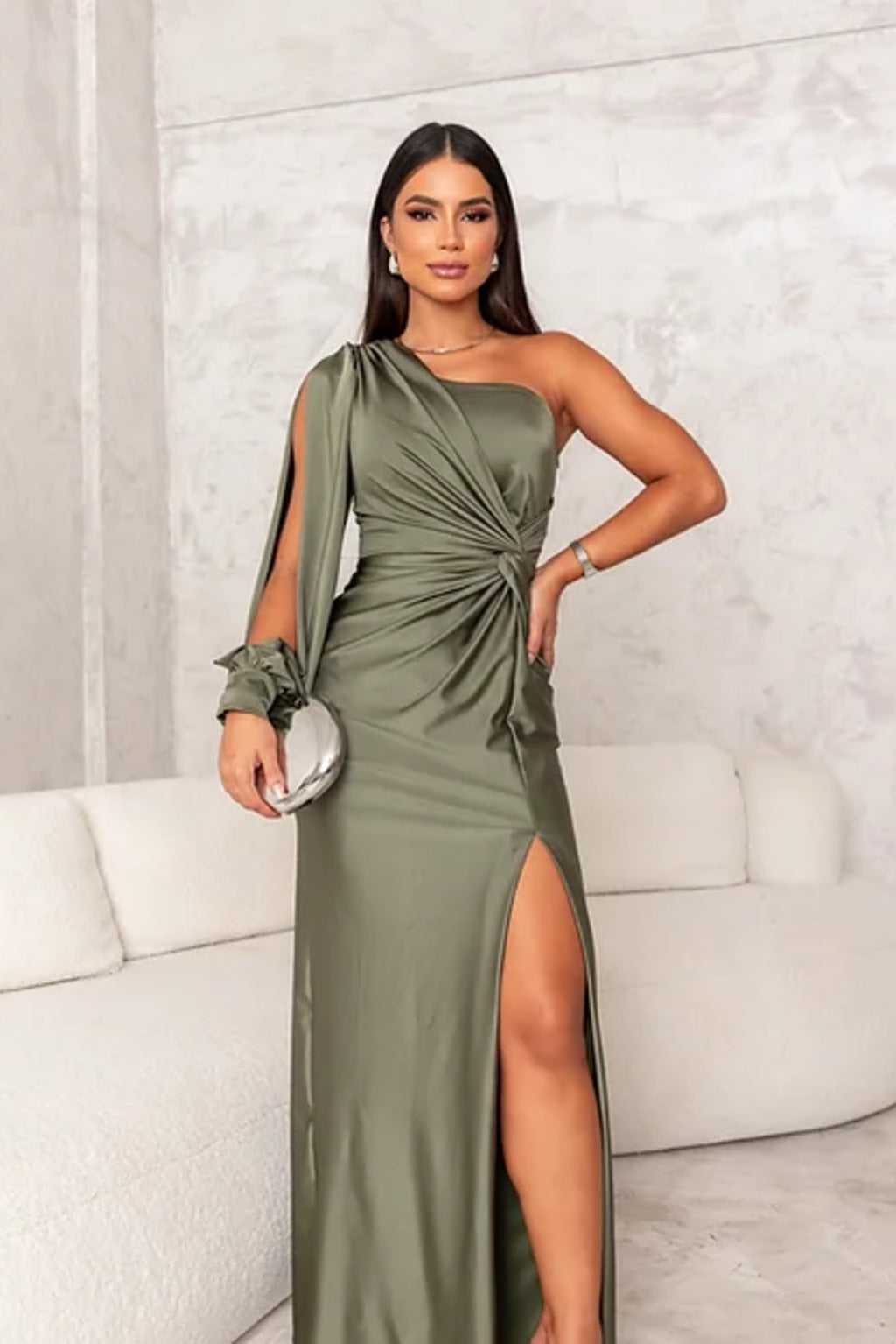 Theresa | Elegantes Abendkleid mit Ein-Schulter-Design