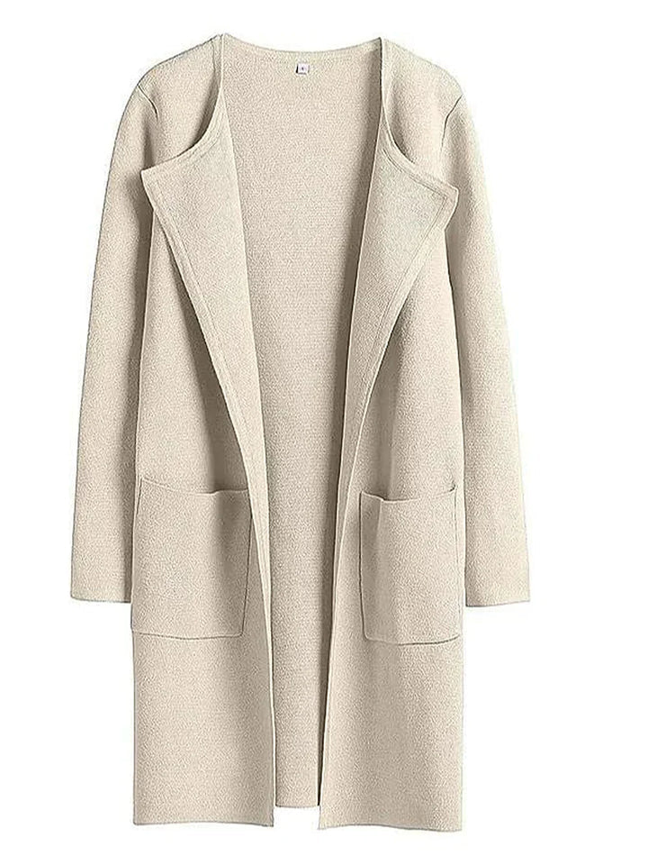 Bettina | Damen Kuschelige Winterstrickjacke mit Taschen