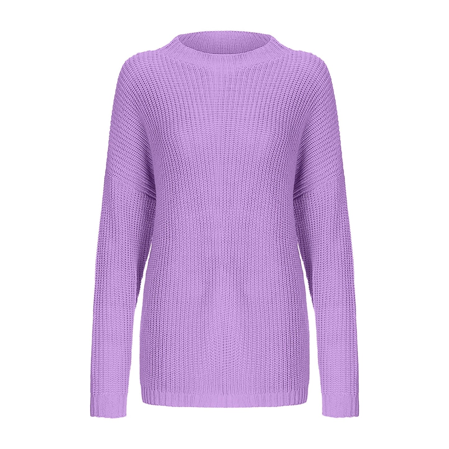 Elfriede | Damen Zweifarbiger Strickpullover mit Musterdesign