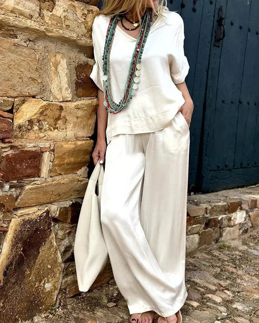 Carmen | Damen Elegantes Zweiteiliges Outfit mit lockerem Schnitt