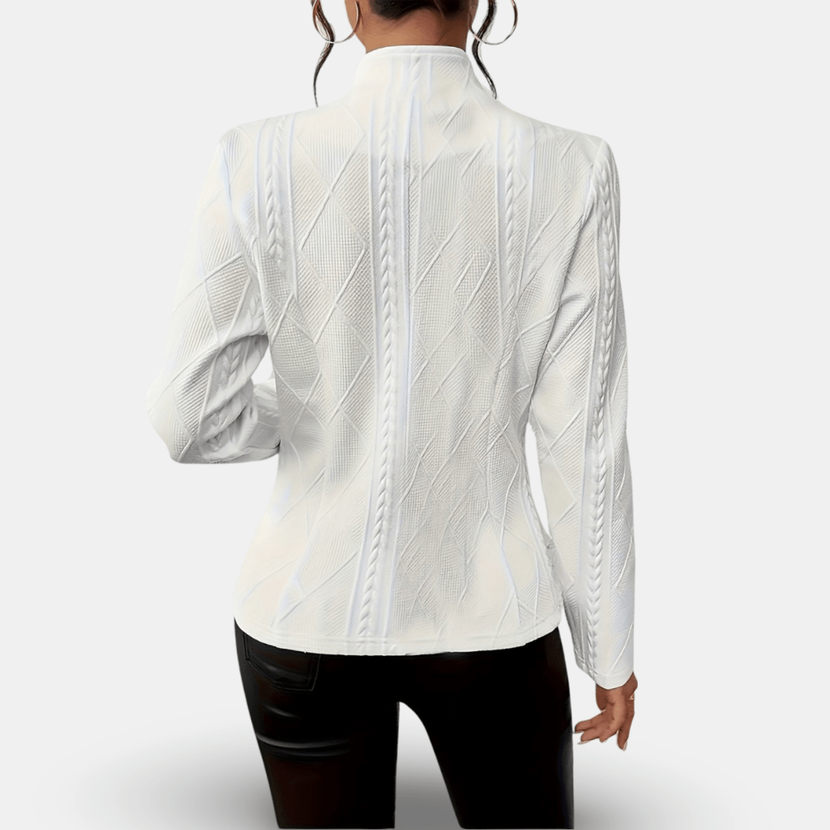 Jasmin | Damen Winterjacke mit Knöpfen und Schlanker Passform