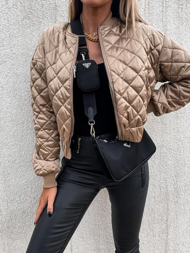 Lara | Damen Winter-Stepp-Bomberjacke