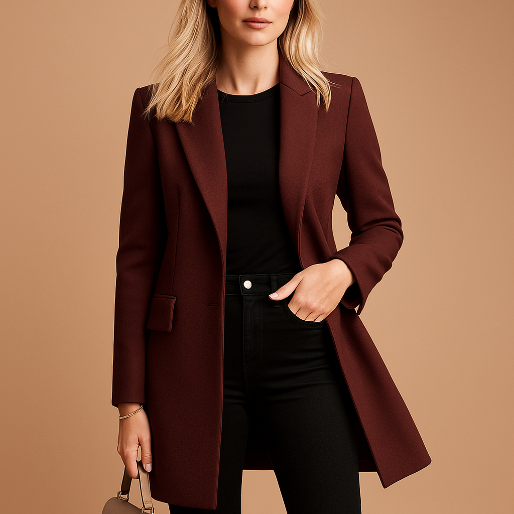 Veronika | Damen Winter Maßgeschneiderter Wollmantel