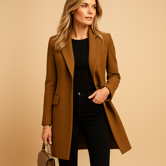 Veronika | Damen Winter Maßgeschneiderter Wollmantel