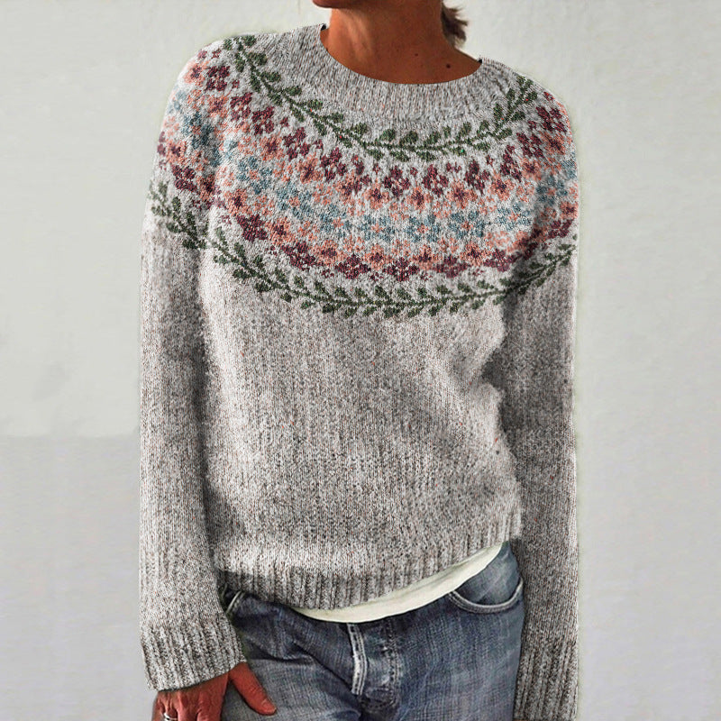 Claudia | Damen Stilvoller Winter Strickpullover