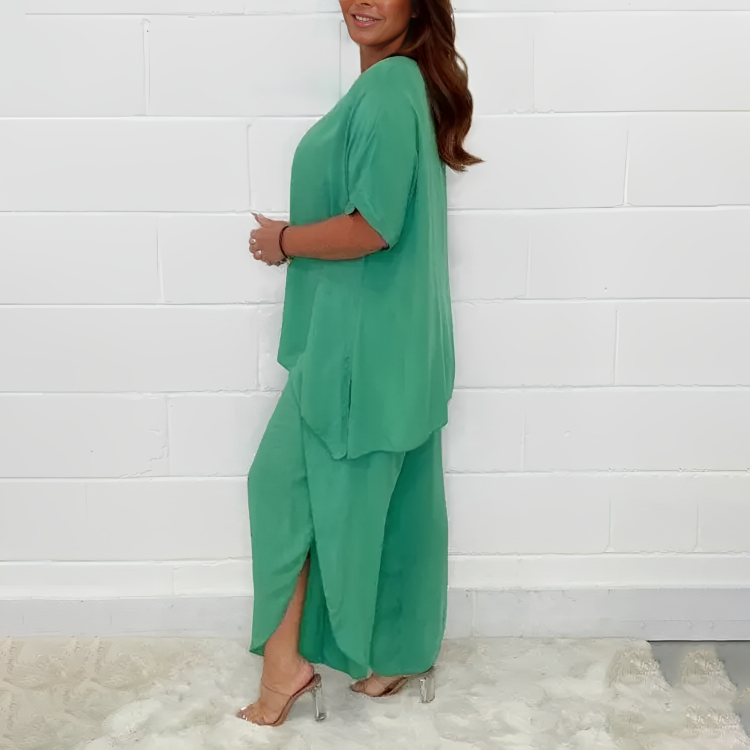 Victoria | Damen Lässiges Weites Zweiteiliges Lounge Set