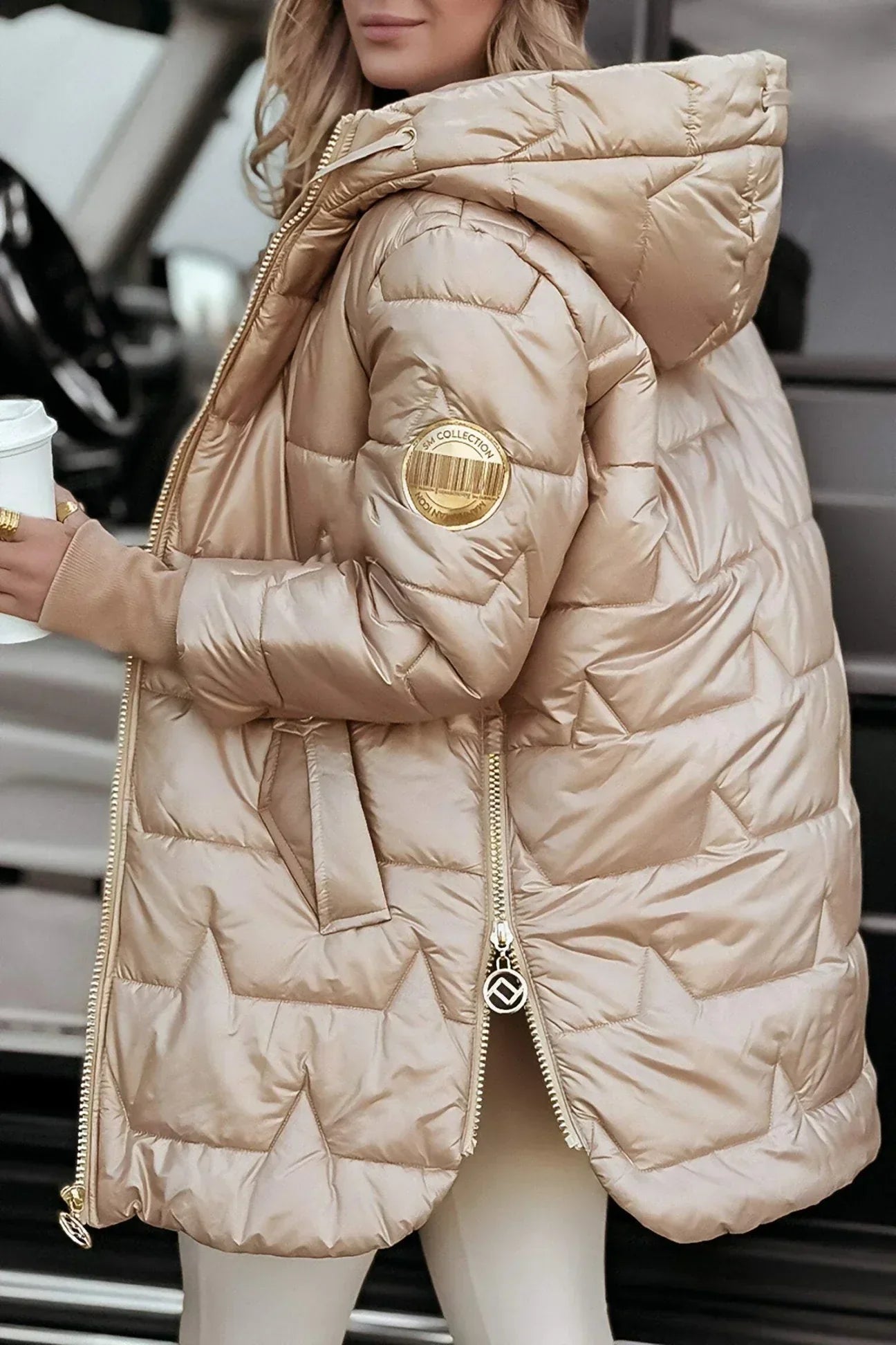 Savrani™ | Eleganter Wintermantel mit Kapuze und Wattierung