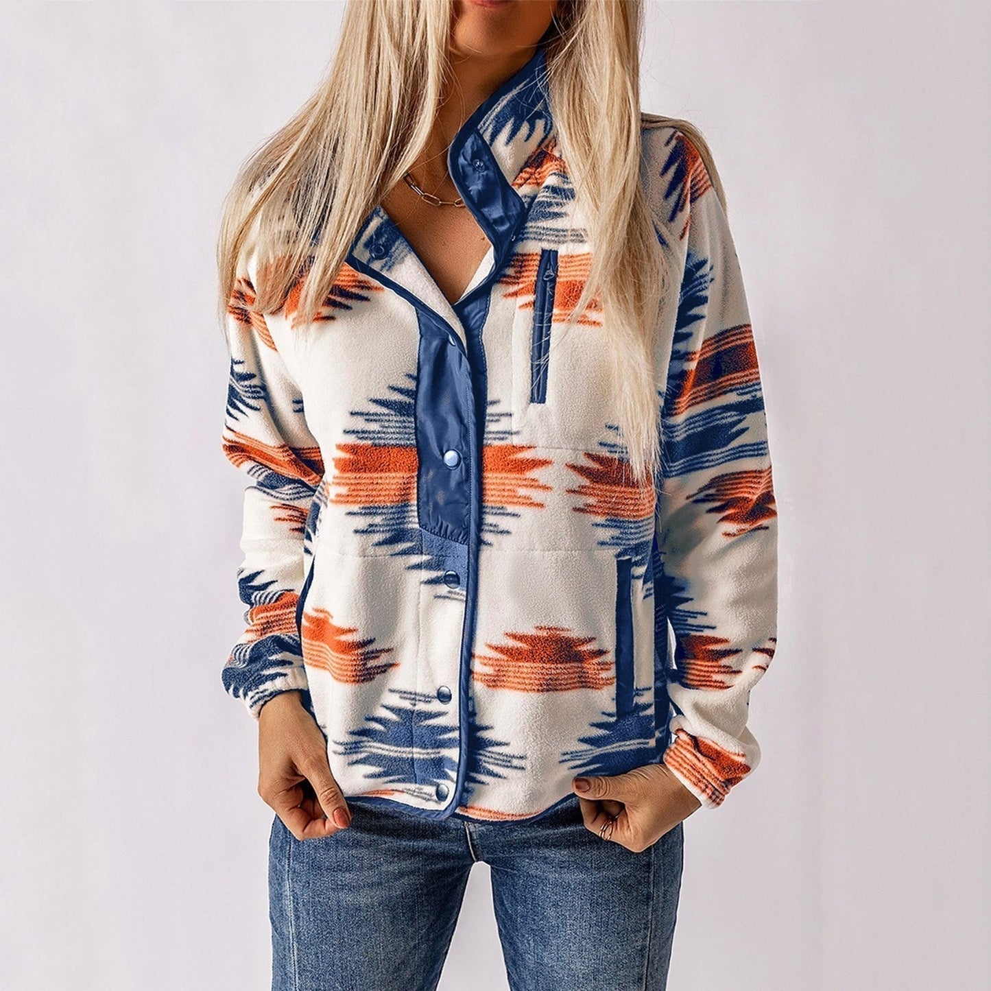 Tanja | Elegante Strukturierte Knopfjacke Damen