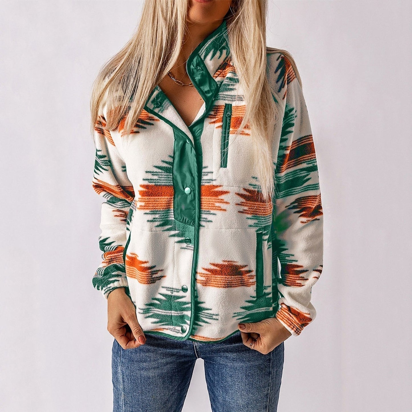 Tanja | Elegante Strukturierte Knopfjacke Damen