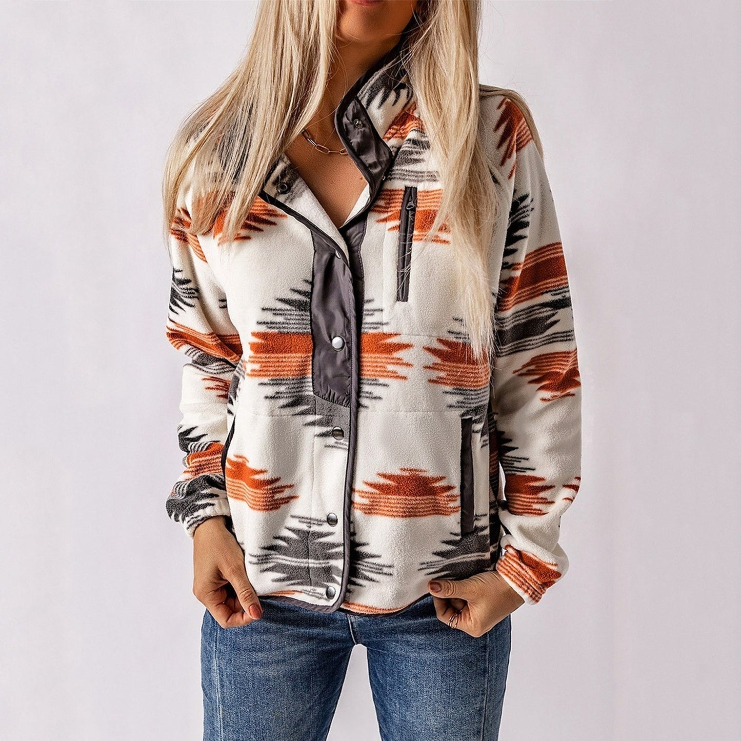 Tanja | Elegante Strukturierte Knopfjacke Damen
