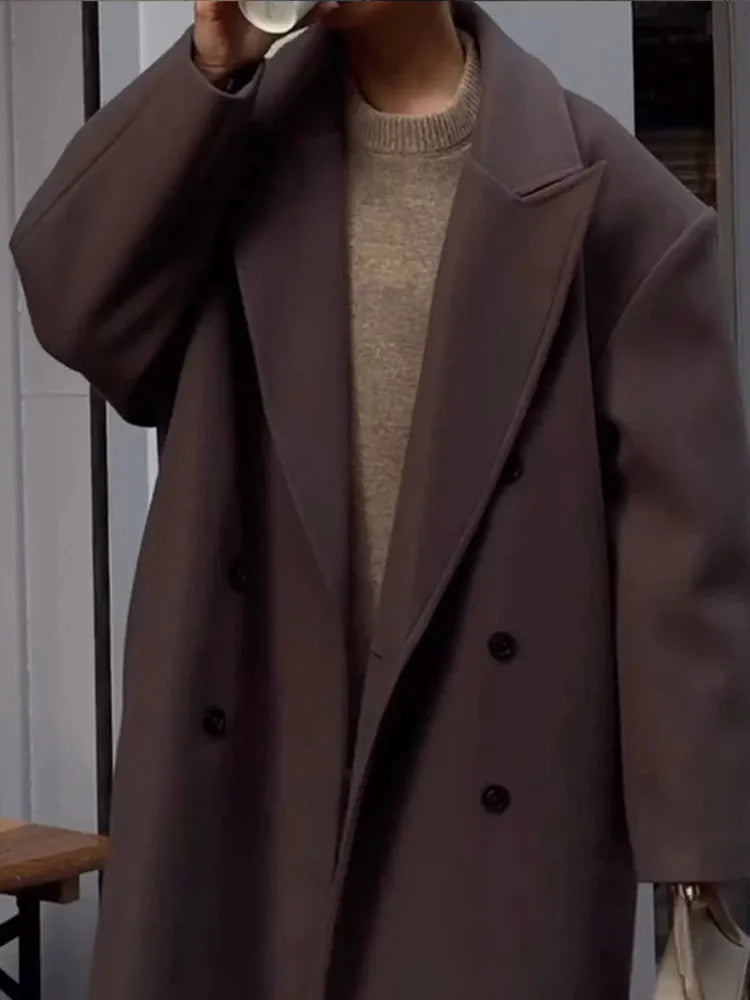 Marie | Damen Oversized Langer Wintermantel