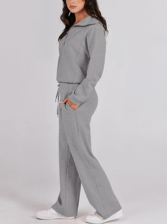 Marie | Damen Zweiteiliges Zip Loungewear Set