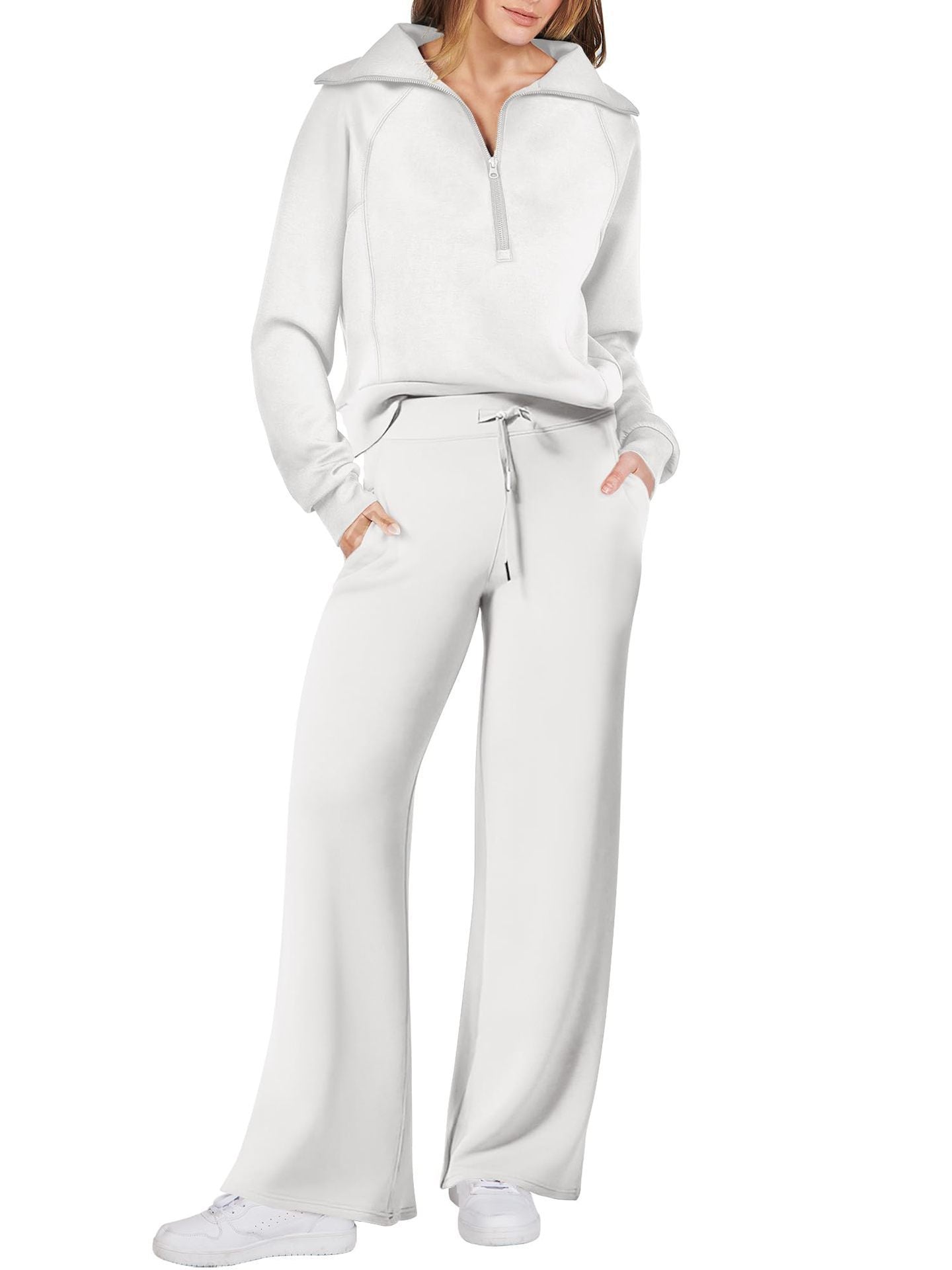 Marie | Damen Zweiteiliges Zip Loungewear Set