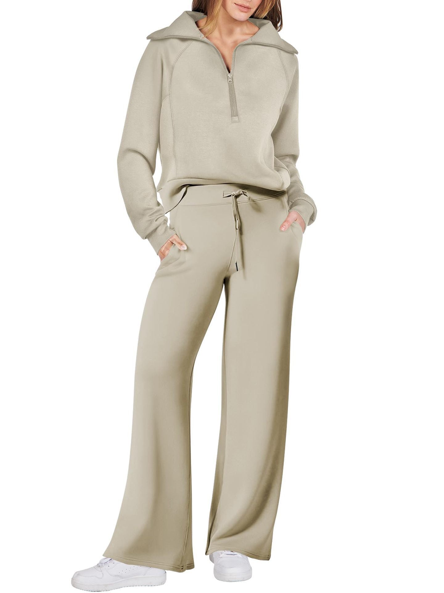 Marie | Damen Zweiteiliges Zip Loungewear Set