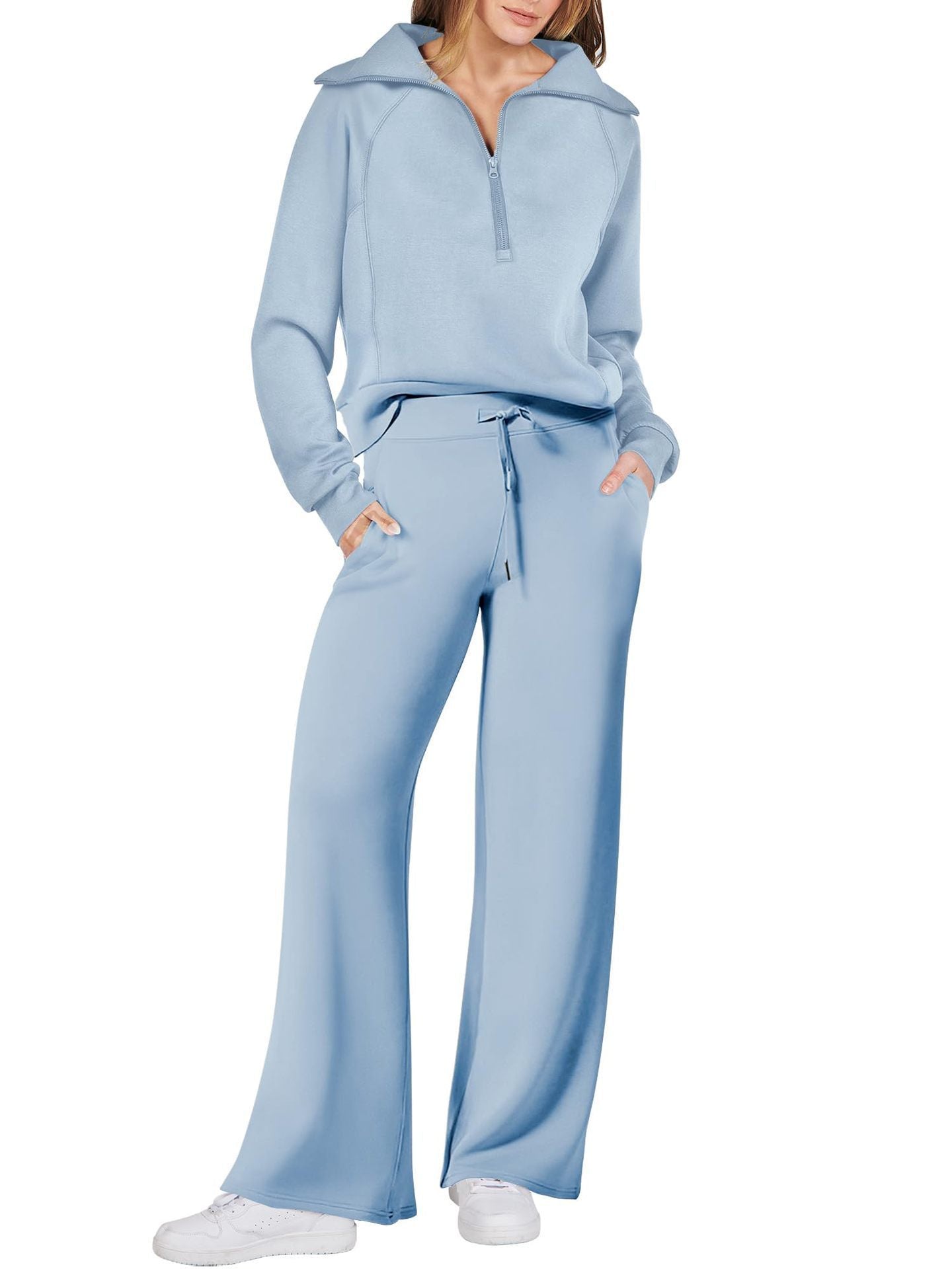 Marie | Damen Zweiteiliges Zip Loungewear Set