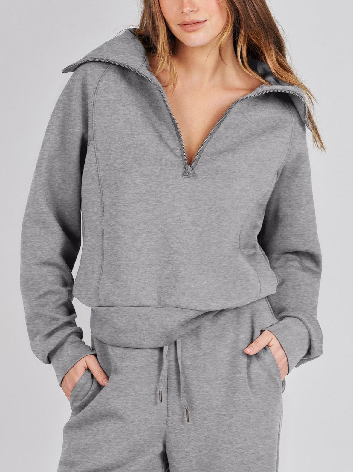 Marie | Damen Zweiteiliges Zip Loungewear Set