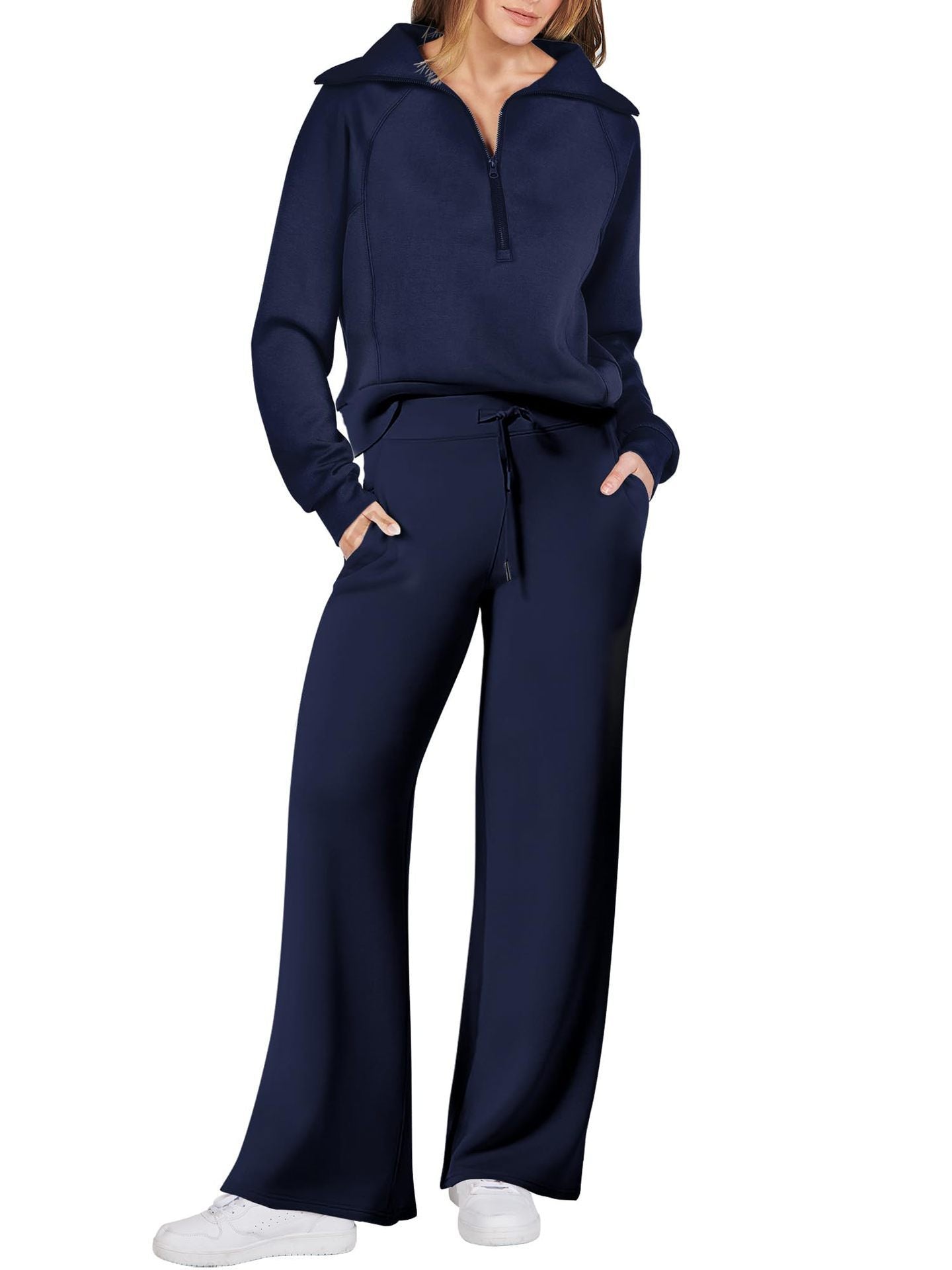 Marie | Damen Zweiteiliges Zip Loungewear Set