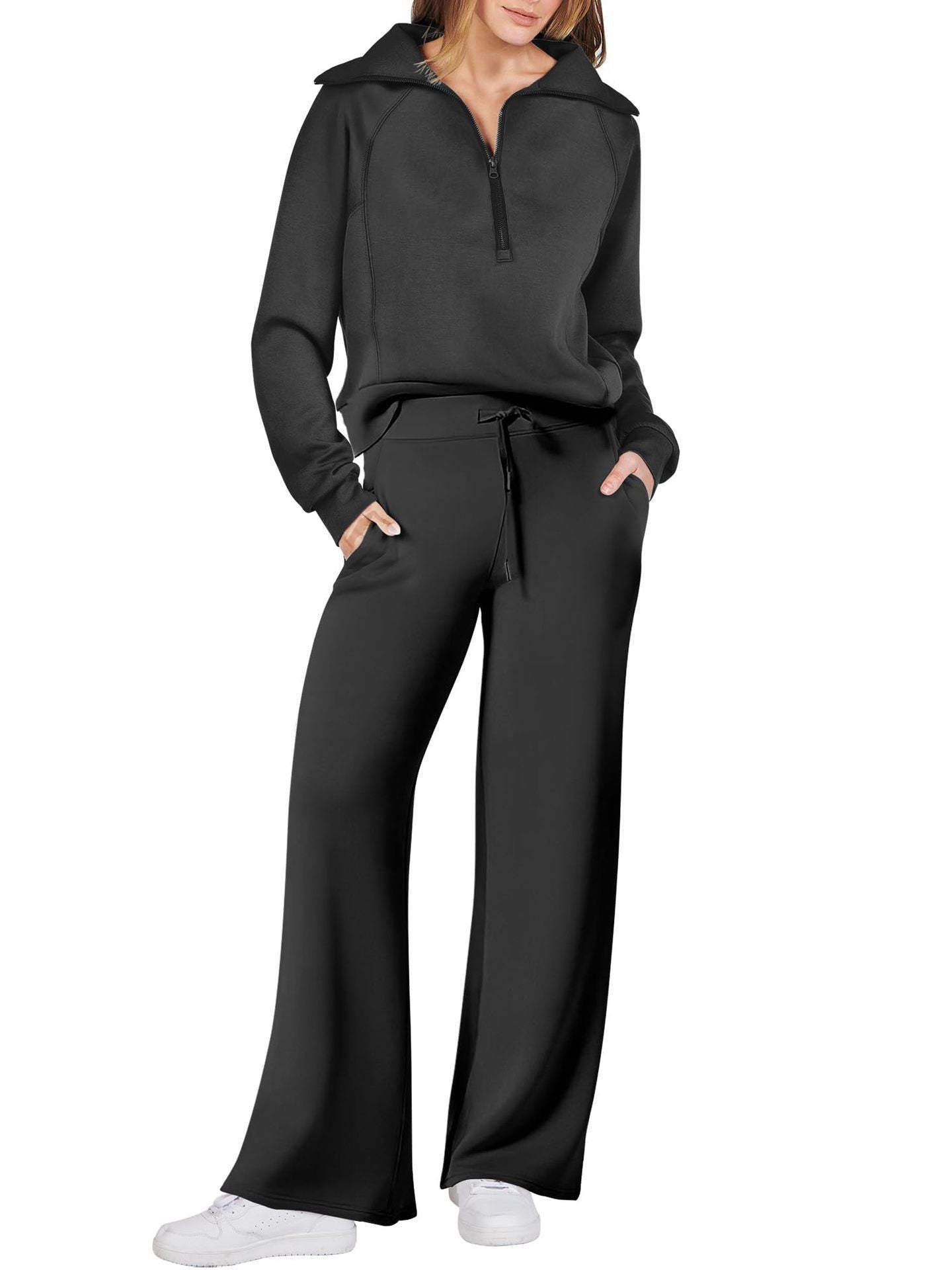 Marie | Damen Zweiteiliges Zip Loungewear Set