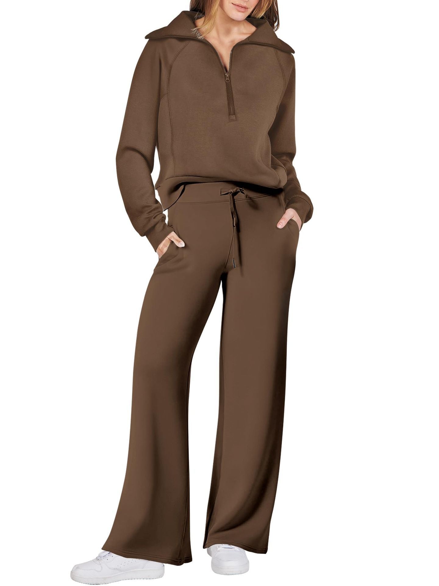 Marie | Damen Zweiteiliges Zip Loungewear Set