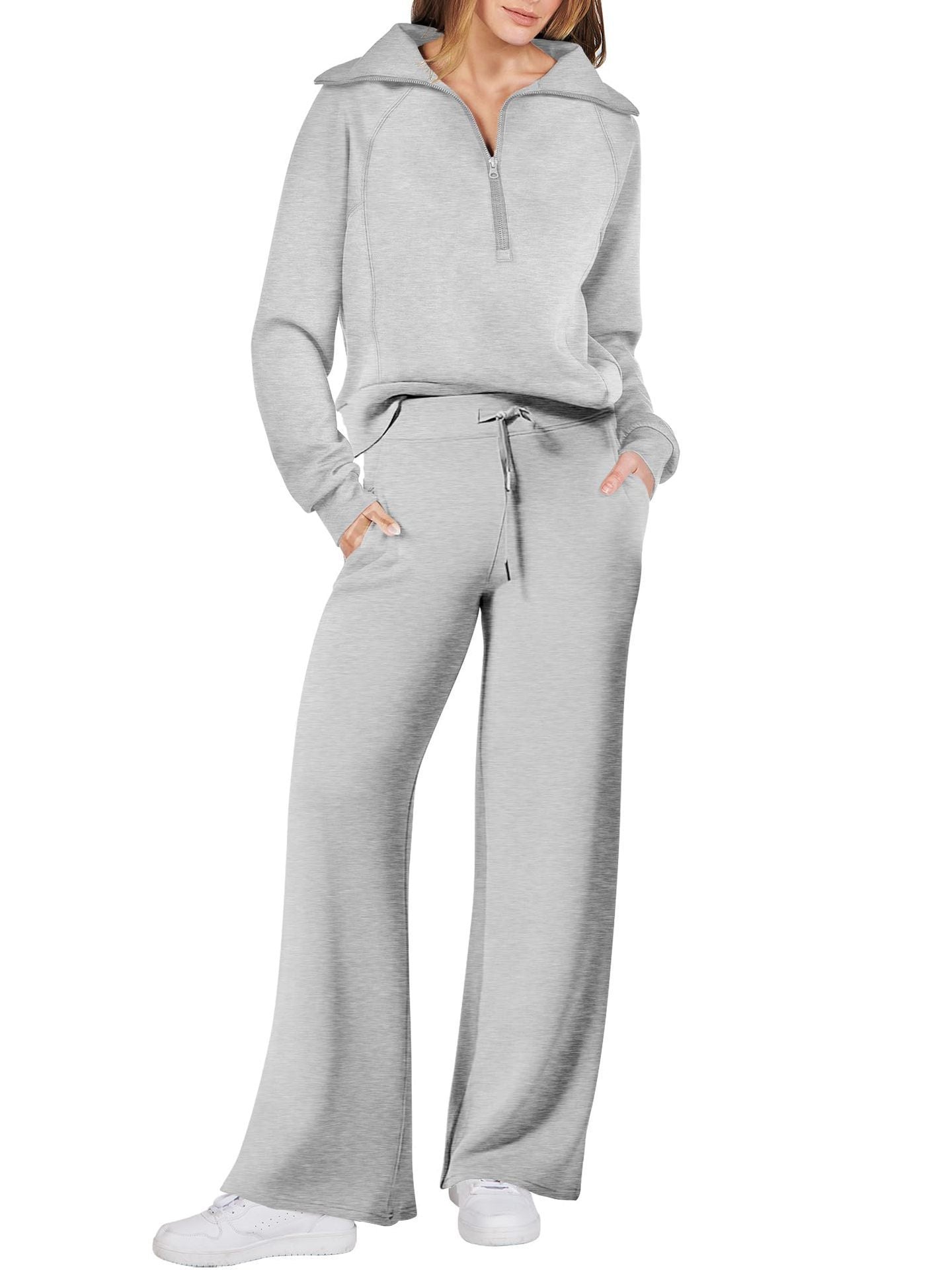 Marie | Damen Zweiteiliges Zip Loungewear Set