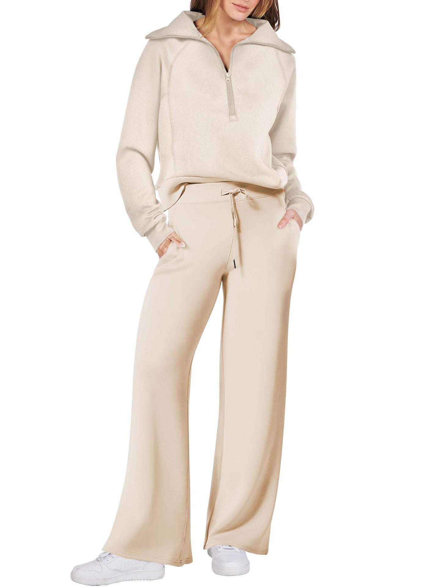 Marie | Damen Zweiteiliges Zip Loungewear Set
