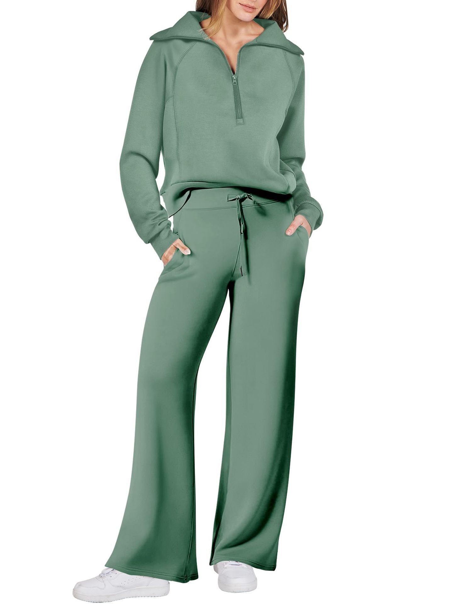 Marie | Damen Zweiteiliges Zip Loungewear Set