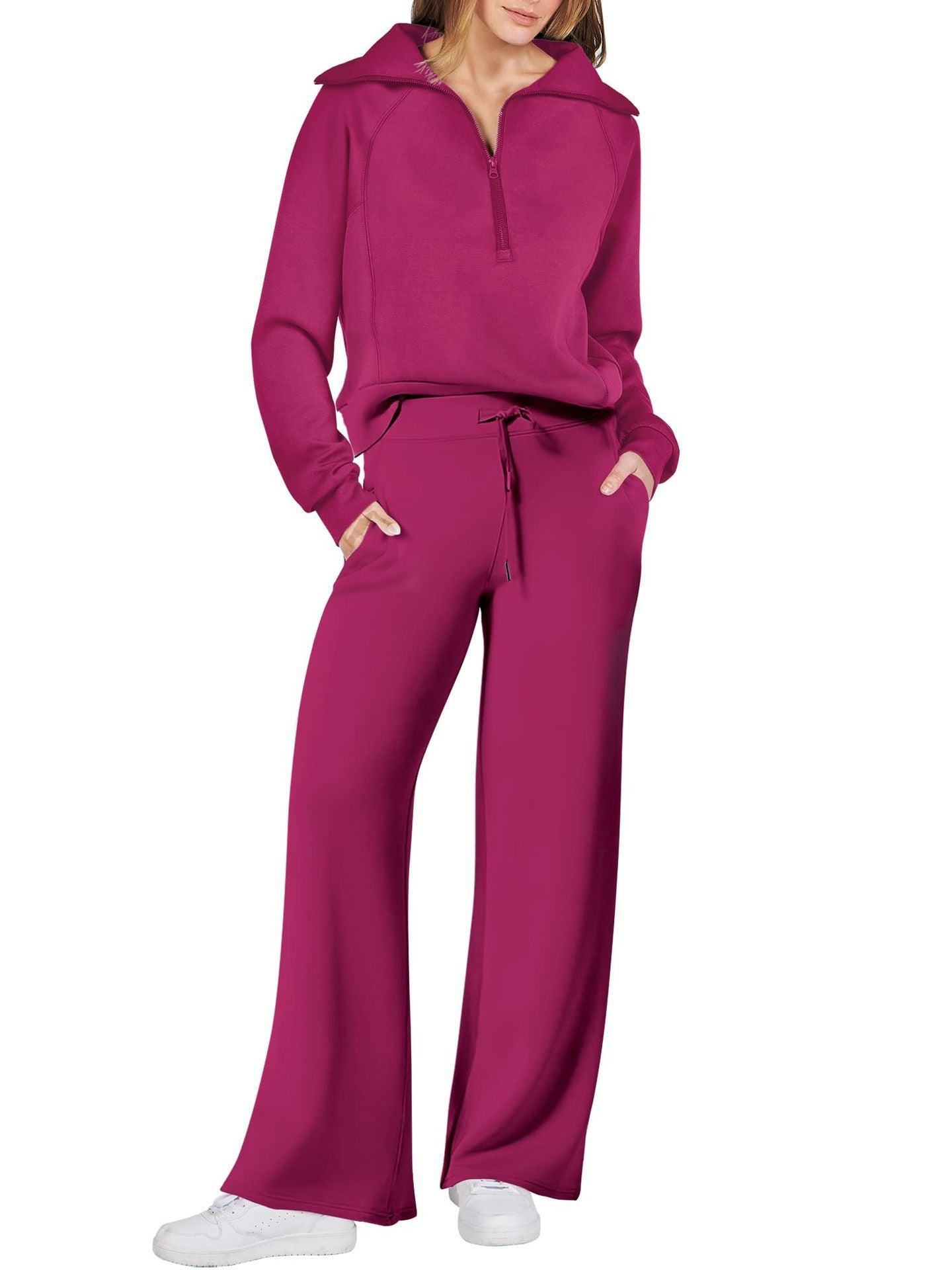 Marie | Damen Zweiteiliges Zip Loungewear Set