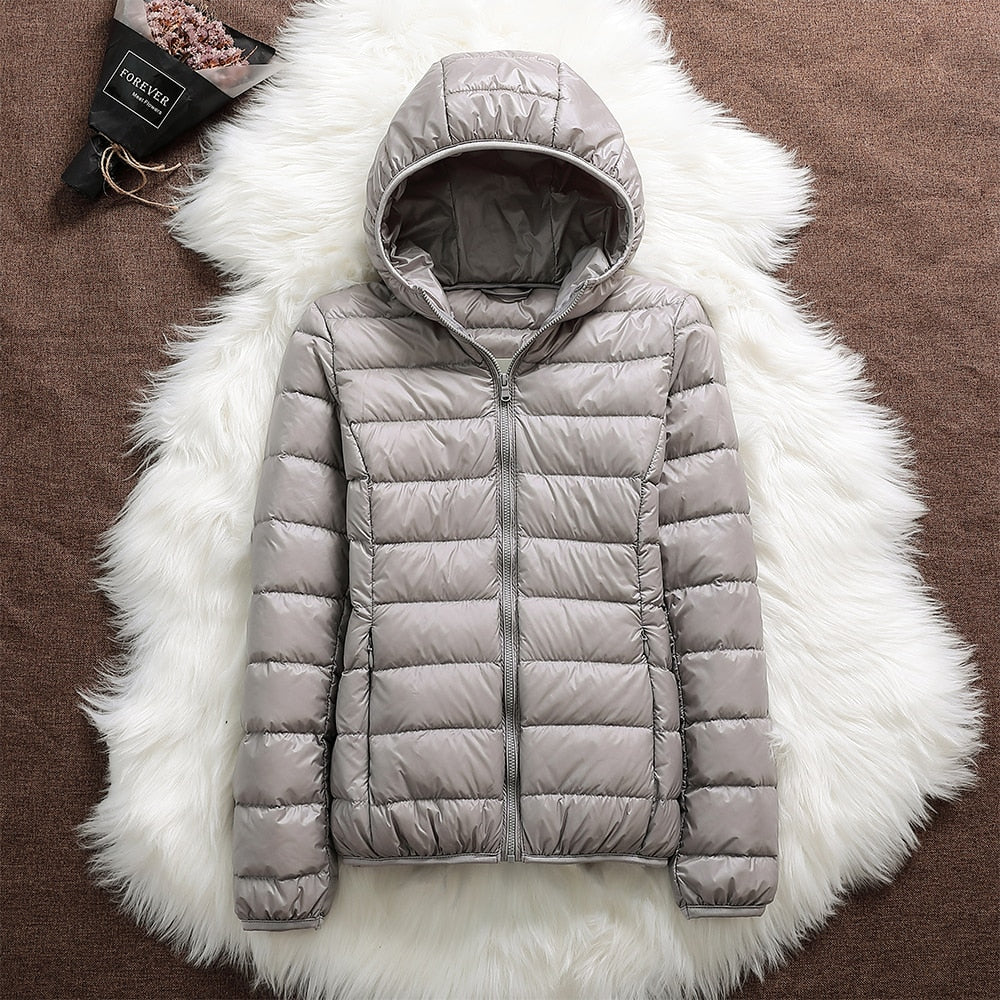 Jasmin | Damen Winter Steppjacke mit Kapuze
