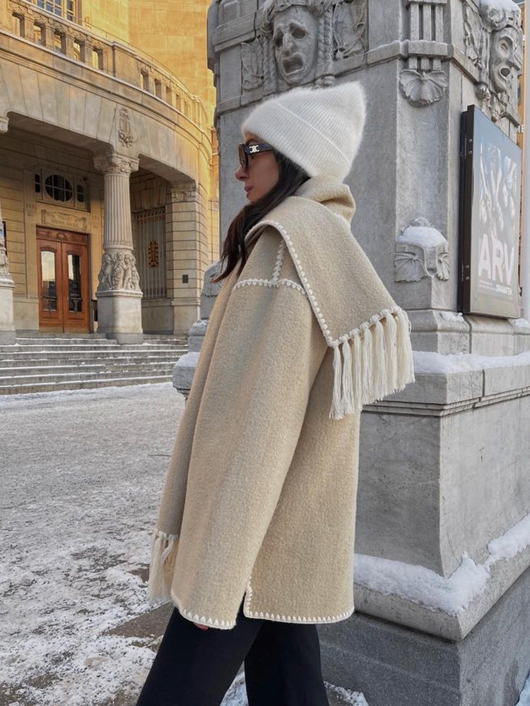 Victoria | Damen Gemütlicher Winter Oversized Mantel